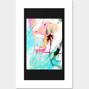 Abstract Pale Rose Soft Colors Design by Ginette Posters and Art